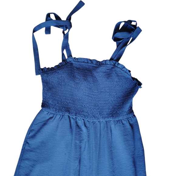 SHEIN Royal Blue Wide Leg Jumpsuit with Spaghetti Straps - Picture 2 of 2